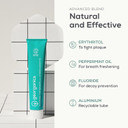Georganics Fluoride Toothpaste with Hydroxyapatite - 75ml - Fresh Mint - 100% Natural & Sustainable - Superior Protection - Prevent Cavities & Tooth Decay - Fight Plaque - for Fresh Breath