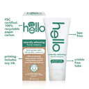 Hello Naturally Whitening Fluoride Toothpaste - Vegan, Peroxide Free, Natural Farm Grown Mint Flavour 82 ml