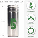 Bambaw Vegan Eco Floss and Stainless Steel Dental Floss Dispenser | Non Plastic Dental Tape | 1x50 Meter Refill Bambaw Vegan Eco Floss and Stainless Steel Dental Floss Dispenser | Non Plastic Dental Tape | 1x50 Meter Refill