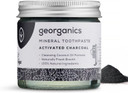 Georganics Mineral Toothpaste - 60ml - Activated Charcoal - Fluoride, SLS & Glycerine Free - Non-Foaming Natural Toothpaste with Virgin Coconut Oil - Certified Cosmos Natural, Vegan and Cruelty-Free