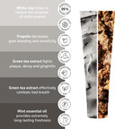 Ecodenta Toothpaste Fluoride Free - Triple Force Teeth Cleaning Plaque Removal Enamel Strengthening Sensitivity Reducing Tooth Paste 100ml