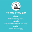 Hello Goodbye Plaque + Whitening Fluoride-Free Travel Toothpaste Tablets, Plastic-Free, Natural Peppermint, Vegan, SLS Free, Peroxide Free, 60 Tablets (48 g)