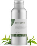 Georganics Whitening Oil Pulling Mouthwash - Tea Tree Flavoured - Plaque-Reducing Coconut Oil Blend - 100% Natural Ingredients - SLS, Glycerine & Fluoride Free - Organic, Vegan, Cruelty-Free - 100ml