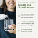 Georganics Whitening Oil Pulling Mouthwash - Tea Tree Flavoured - Plaque-Reducing Coconut Oil Blend - 100% Natural Ingredients - SLS, Glycerine & Fluoride Free - Organic, Vegan, Cruelty-Free - 100ml