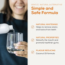 Georganics Whitening Oil Pulling Mouthwash - Orange Flavoured - Plaque-Reducing Coconut Oil Blend - 100% Natural Ingredients - SLS, Glycerine & Fluoride Free - Organic, Vegan, Cruelty-Free - 100ml