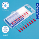 Curaprox CPS 07 Prime Refill Interdental Brushes, Red, 8 Count - 8 x 0.7mm - 2.5mm Internal Toothbrushes