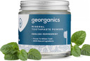 Georganics Whitening Mineral Toothpaste Powder - 120ml - Peppermint - 100% Natural Fluoride Free, SLS Free & Glycerine Free - Stain Removing & Teeth Whitening - Certified Cosmos, Vegan & Cruelty-Free