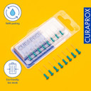 Curaprox CPS 011 Prime Refill Interdental Brushes, Lime Green, 8 Count - 8 x 1.1mm - 5mm Internal Toothbrushes