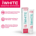 iWhite Sensitive Whitening Toothpaste  Active Whitening for Sensitive Teeth  Fights Stains & Restores Enamel  Protects Against Sensitivity  75ml