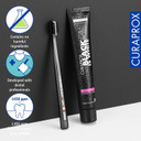 Curaprox Black is White Toothpaste, 60ml + CS 5460 Ultra-Soft Toothbrush - Activated Charcoal Whitening Toothpaste Set, 2 Count (Pack of 1)