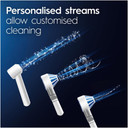 Oral-B Oral Health Center Irrigator; Waterflosser, 1 Oxyjet Nozzle, 1 Water Jet Nozzle, 1 iO4 Electric Toothbrush, 2 Toothbrush Heads, Plaque Remover for Teeth