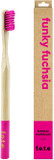 f.e.t.e | Love at First White Bamboo Toothbrush | Biodegradable & Compostable Handle | Recyclable Medium Bristles | Sustainable | Vegan