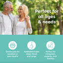 Oralieve Large 360° Tooth and Mouth Brush, Soft Toothbrush for Sore, Sensitive or Dry Mouths, 360 Toothbrush for a Gentle Yet Thorough Clean, Easy Grip Handle - Genuine Oralieve Round Tooth Brush