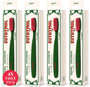 Euthymol Whitening Toothbrush (White), Compact Small Full Head, High-Strength Micro Soft bristles, Deep Cleaning, Sensitive Gums Teeth, Daily Oral Enamel Dental Care