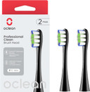 Oclean Toothbrush Professional Clean Brush Head Replacements, Compatible with All Oclean Electric Handles, FDA Approved (2 Pack)  Black