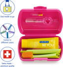 Curaprox Travel-Set. Set Includes Travel Toothbrush CS 5460, 10ml Be You Toothpaste, Interdental Brush CPS Prime 07, CPS Prime 09. Available in six Colours/Flavours