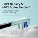 Oclean Replacement Toothbrush Heads, Firm Plaque Removal Bristles, 2-Pack, Black, Compatible with All Oclean Adult Electric Toothbrushes (Ultra Clean)