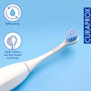 Curaprox Hydrosonic Pro Brush Head Sensitive, 2 Pieces - Curaprox Electric Toothbrush Heads/Replacement Toothbrush Heads - 2 Pack