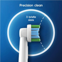 Oral-B Precision Clean Electric Toothbrush Head with CleanMaximiser Technology, Excess Plaque Remover, Pack of 6 Toothbrush Heads, White