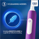 Oral-B Pro Junior Electric Toothbrush, 1 Purple Handle, 1 Toothbrush Head, Designed By Braun, For Ages 6+ Oral-B Pro Junior Electric Toothbrush, 1 Purple Handle, 1 Toothbrush Head, Designed By Braun, For Ages 6+