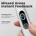 Oclean X Series Pro Elite, Ultra-Quiet Powerful Sonic Electric Toothbrush Adults w Smart Screen, 8 Areas Tracking, Wireless Charge for 35 Days, 4 Modes, Wall Mounted, Eco-Friendly Packaging - Black