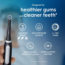 Oral-B iO3 Electric Toothbrushes Adults, Oral B Electric Toothbrush, Gifts for him or her, 1 Toothbrush Head, 3 Modes With Teeth Whitening, Electric Toothbrush Oral B, 2 Pin UK Plug, Black
