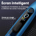 Oclean X10, Smart Sonic Electric Toothbrush, 5 Brushing Modes, 3h-Quick Charge for 60 Days, 2 Min Timer & Pressure Sensor, IPX7  Blue