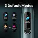 Oclean Sonic Electric Toothbrush Adults X Series Pro Travel Set, Smart Touchscreen, 3 Modes, 84000 VPM, Lasts 30 Days, 2 in 1 Magnetic Charger Wall-Mount, 6 Replacement Heads & Travel Case - Green
