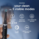 Oral-B iO5 Electric Toothbrushes For Adults,1 Toothbrush Head & Travel Case, 5 Modes With Teeth Whitening, UK 2 Pin Plug, White