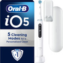 Oral-B iO 5 White Electric Toothbrush, 2 Toothbrush Heads, 1 Travel Case, Designed by Braun Oral-B iO 5 White Electric Toothbrush, 2 Toothbrush Heads, 1 Travel Case, Designed by Braun