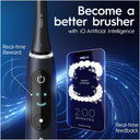 Oral-B iO8 Electric Toothbrush Adults, Oral B Electric Toothbrush, App Connected Handle, 1 Ultimate Clean Toothbrush Head & Magnetic Pouch, 6 Modes, Teeth Whitening, 2 Pin UK Plug