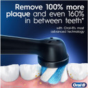 Oral-B iO4 2x Electric Toothbrushes For Adults, 2 Toothbrush Heads & 1 Travel Case, 4 Modes With Teeth Whitening, UK 2 Pin Plug, Black and White