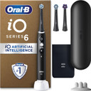 Oral-B iO6 2x Electric Toothbrushes For Adults, 2 Handles, 2 Toothbrush Heads, 5 Modes with Teeth Whitening, UK 2 Pin Plug, Black Lava & Pink Sand