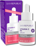Skin Republic Vitamin C 6% Brightening Face Serum, Helps to reduce Pigmentation and Dark Spots & provides Long Lasting Hydration (30ml)