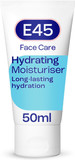 E45 Face Moisturiser  Hydrating Face Cream for Long-Lasting Moisturisation - Lightweight Cream for Dry and Sensitive Skin  Fast-Absorbing and Non-Greasy Formula - Dermatologically Tested - 50ml E45 Face Moisturiser  Hydrating Face Cream for Long-Lasting Moisturisation - Lightweight Cream for Dry and Sensitive Skin  Fast-Absorbing and Non-Greasy Formula - Dermatologically Tested - 50ml