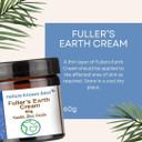Power Health Fullers Earth Cream 60g | Natural Face Cream for Radiant Skin | Organic Face Moisturiser | Vegan Face Cream with Fullers Earth for Smooth and Nourished Skin