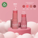 Han Skincare Cosmetics Vegan, Cruelty-Free, 3-In-1 Multistick For Cheeks, Lips, Eyes, Bordeaux Glow | Largebordeaux Glow