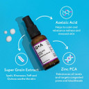 Q+A Azelaic Acid Balancing Serum (30ml), Natural Face Serum with Zinc PCA and Antioxidant Super Grains, Fragrance Free Skincare, Calms Blemishes and Smoothes Skin