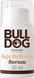 Bulldog Skincare Age Defence Face Serum for Men, Face Moisturiser for Mature Skin, Reduces Signs of Ageing, Enriched With Brown Algae, 50ml