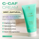 BYBI Beauty C-Caf Vitamin C Face Cream - Reduces Puffiness, Hyperpigmentation & Scars - Brightening & Hydrating - Antioxidant-Rich Matcha & Caffeine - Shea Butter, Glycerin, Squalane - Vegan - 60ml