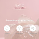 Natio Australia Rosewater Hydration Antioxidant Serum, 30 ml - Hyaluronate Serum - Moisturising - Partner for Facial Moisturiser with Shea Butter