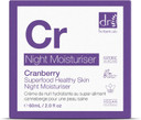 Dr Botanicals Superfood Night Moisturiser 60ml | Infused with Cranberry & Juniper for Deep Moisturising, Skin Cooling, Brightening & Firmer Skin