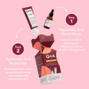 Q+A Hydrating Heroes Skincare Gift Set, Contains Hyaluronic Acid Facial Serum 30ml, Hyaluronic Acid Daily Moisturiser 75ml, Natural Hydration for All Skin Types, Softens & Plumps for Radiant Glow