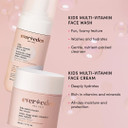 Evereden Kids Face Duo & Spa Headband Set  Multi-Vitamin Face Wash & Cream + Soft Terry Headband  Nourishing Skin Care & Fun Hair Management for Kids 3+  Gentle & Perfect for Skincare Routine