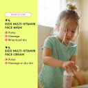 Evereden Kids Face Duo & Spa Headband Set  Multi-Vitamin Face Wash & Cream + Soft Terry Headband  Nourishing Skin Care & Fun Hair Management for Kids 3+  Gentle & Perfect for Skincare Routine