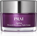 PRAI Ageless Throat & Decolletage Night Creme 118ml - Moisturising & Hydrating Formula, Two Types of Retinol - Brightens & Firms Skin - Anti-Ageing, Anti-Wrinkle Cream - Overnight Recovery Skincare