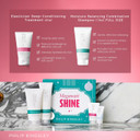Philip Kingsley Retro Christmas Collection Megawatt Shine, Moisture Balancing Hydrating Shampoo and Conditioner, Elasticizer Deep Conditioning Hair Mask Treatment, Finishing Touch Polishing Serum
