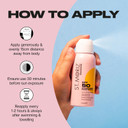 St Moriz Suncare SPF 50 Sunscreen Face Spray | UVA & UVB Invisible Protection SPF 50 Sun Protection Face Mist with Vitamin E | Wear Under or Over Makeup | Dermatologically Tested | Vegan | 100ml