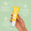Q+A Peptide SPF 50 Anti-Ageing Daily Sunscreen (50ml), Broad-Spectrum UVA/UVB Protection with Pre-Peptides, Fragrance Free Skincare, Helps Prevent Signs of Ageing while Protecting from UV Damage