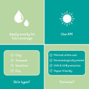 Q+A Niacinamide SPF 50 Balancing Daily Sunscreen (50ml), Broad-Spectrum UVA/UVB Protection, Face Sunscreen with Aloe Vera, Oil Control and Pore Refining, Fragrance Free Skincare,Sun Protection